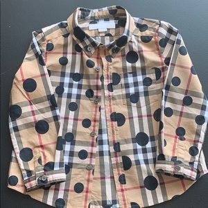 Boy's Burberry Long Sleeve Button Down Shirt